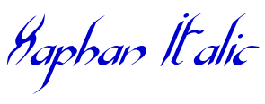 Xaphan Italic 字体